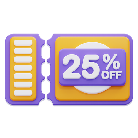 25 % de réduction sur le coupon  3D Icon