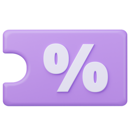 Coupon  3D Icon