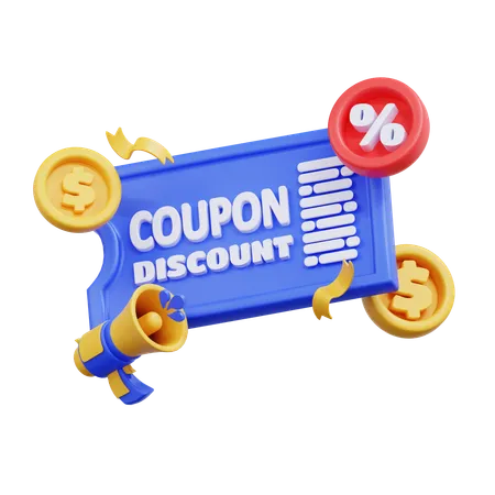 Coupon  3D Icon