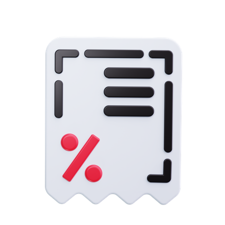 Coupon  3D Icon