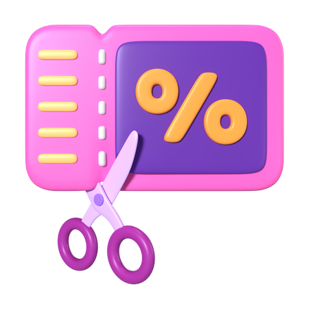 Coupon  3D Icon