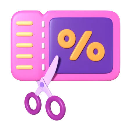 Coupon  3D Icon