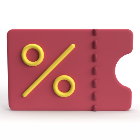 Coupon  3D Icon