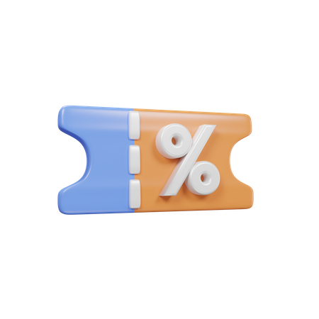 Coupon  3D Icon