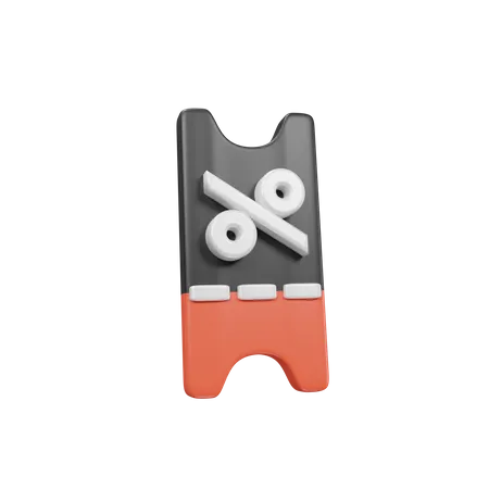 Coupon  3D Icon