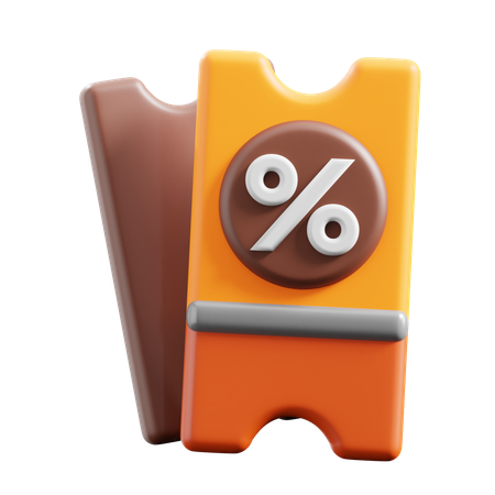 Coupon  3D Icon