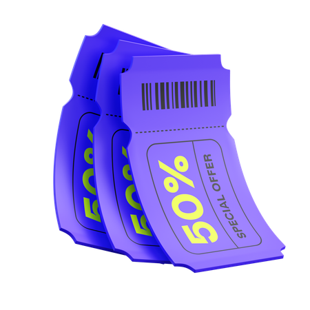 Coupon  3D Icon