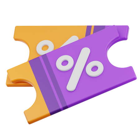 Coupon  3D Icon