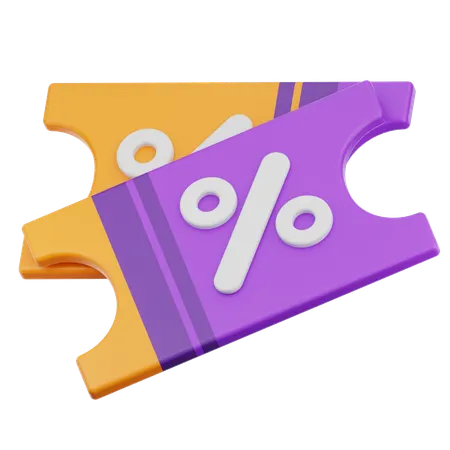 Coupon  3D Icon