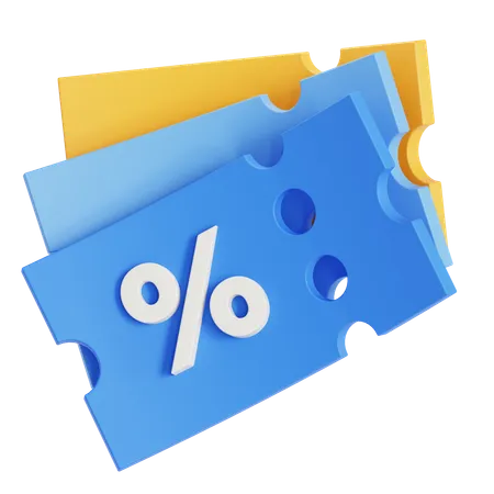 Coupon  3D Icon