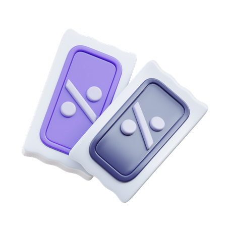 Coupon  3D Icon