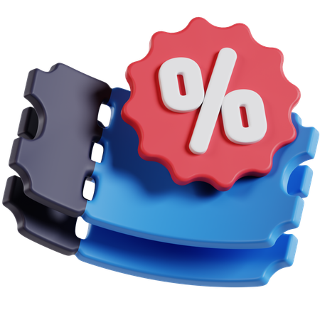 Coupon  3D Icon