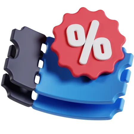 Coupon  3D Icon
