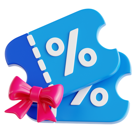 Coupon  3D Icon