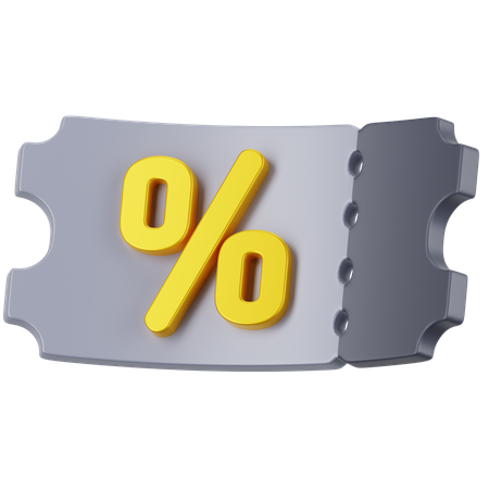 Coupon  3D Icon