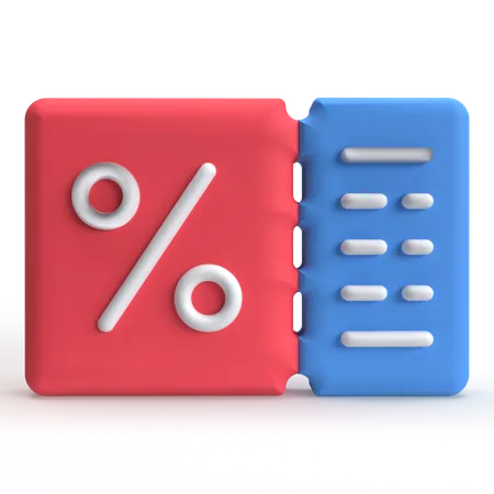 Coupon  3D Icon