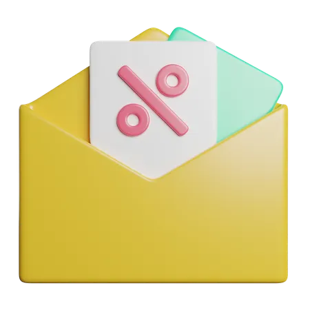 Coupon  3D Icon