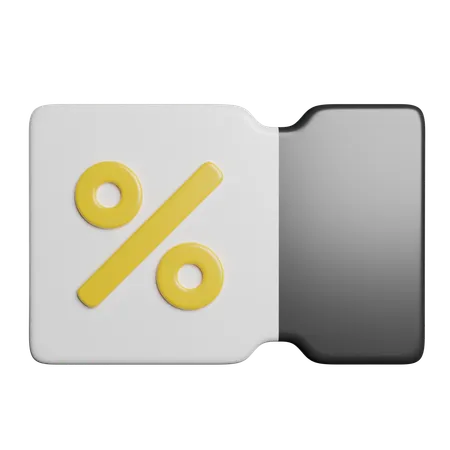 Coupon  3D Icon