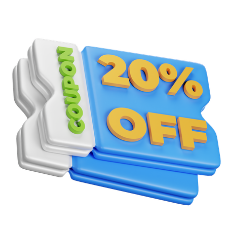 Coupon  3D Icon