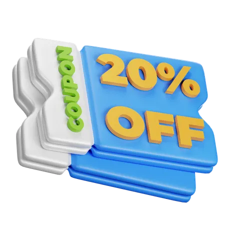 Coupon  3D Icon