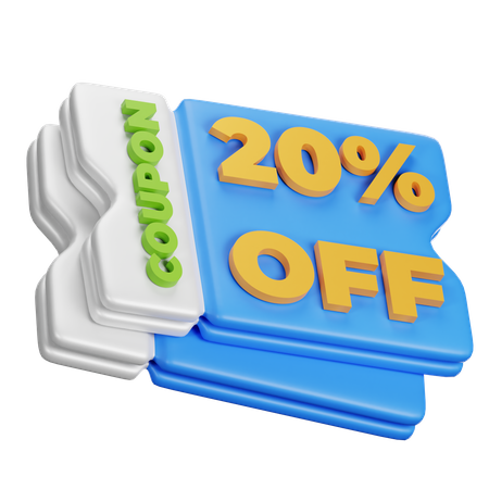 Coupon  3D Icon