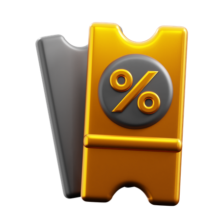 Coupon  3D Icon