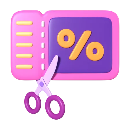 This Is Coupon 3 D Render Illustration Icon High Resolution Png File Isolated On Transparent Background Available 3 D Model File Format BLEND OBJ FBX And GLTF 3D Icon