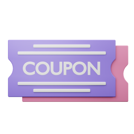 Coupon d'achat  3D Illustration