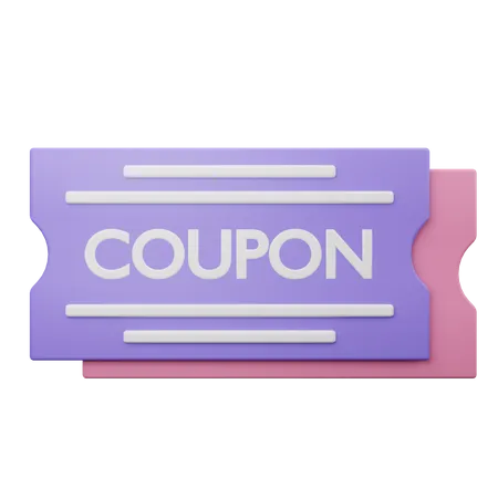 Coupon d'achat  3D Illustration