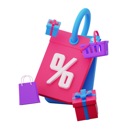 Coupon de réduction  3D Icon