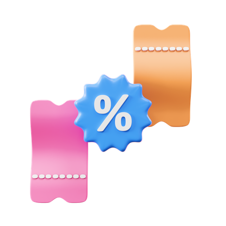 Coupon de réduction  3D Icon