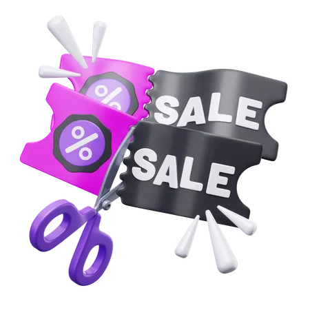 Coupon de réduction  3D Icon