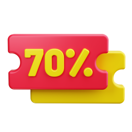 Coupon de réduction  3D Icon