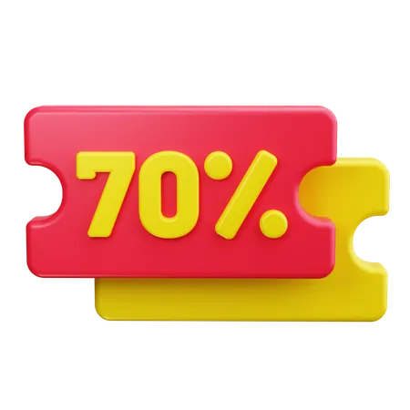 Coupon de réduction  3D Icon