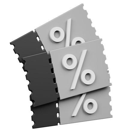 Coupon de réduction  3D Icon