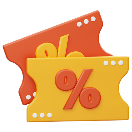 Coupon de réduction  3D Icon