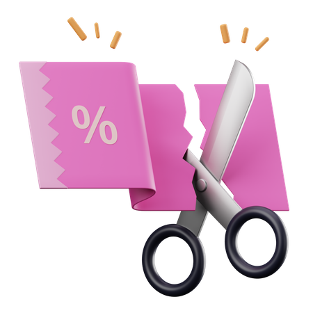 Coupon de réduction  3D Illustration