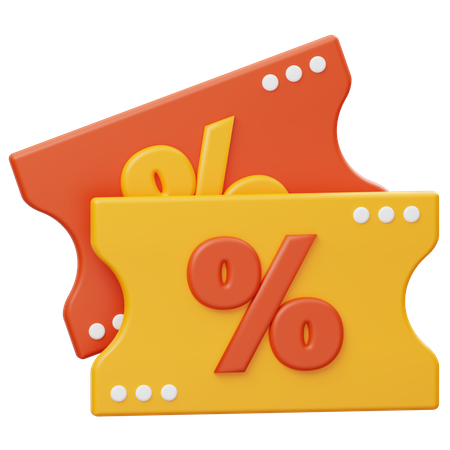 Coupon de réduction  3D Icon