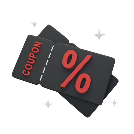 Coupon de réduction  3D Icon