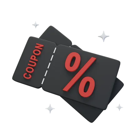 Coupon de réduction  3D Icon