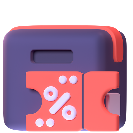 Coupon de réduction  3D Icon