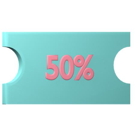 Coupon de réduction  3D Icon