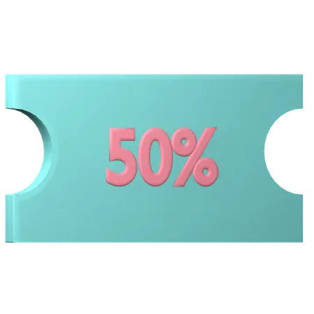 Coupon de réduction  3D Icon