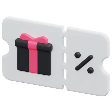 Gift Voucher  3D Icon