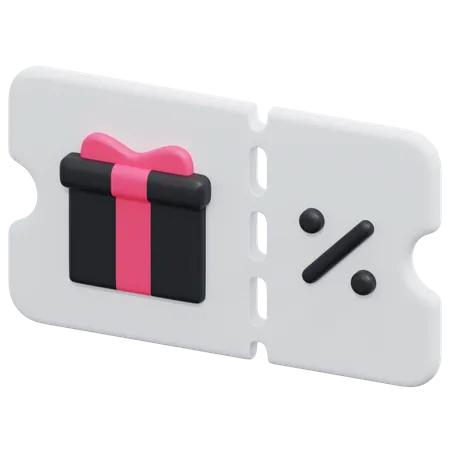 Chèque cadeau  3D Icon