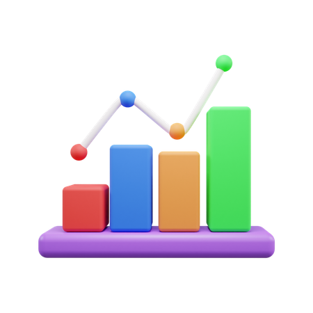 Charte de croissance  3D Icon