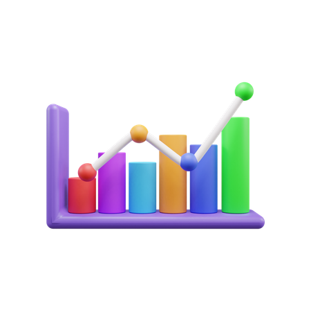 Charte de croissance  3D Icon