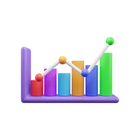 Charte de croissance  3D Icon