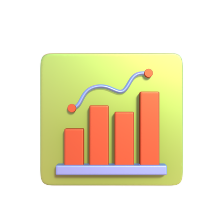 Charte de croissance  3D Icon