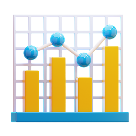 Charte de croissance  3D Icon